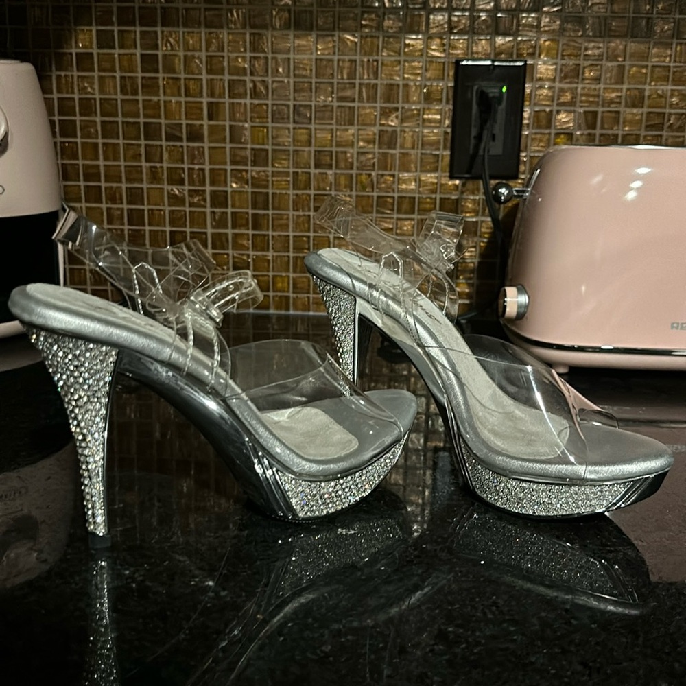 Competition bikini heels - new never worn - size 8.5